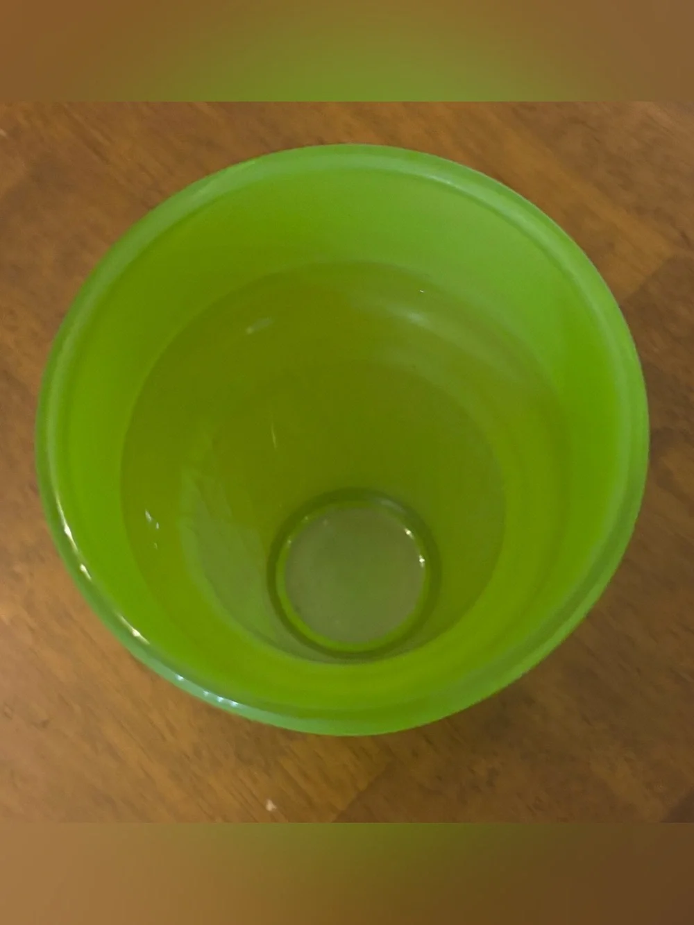 Libbey Vintage Ice Cream Cone Shaped Serving Cup Green